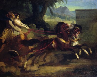 Ancient Chariot Race by Theodore Gericault